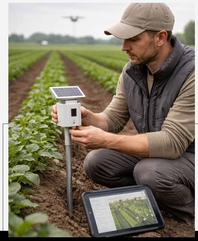 IoT мониторинг сельскохозяйственных полей и контроля в Учалах